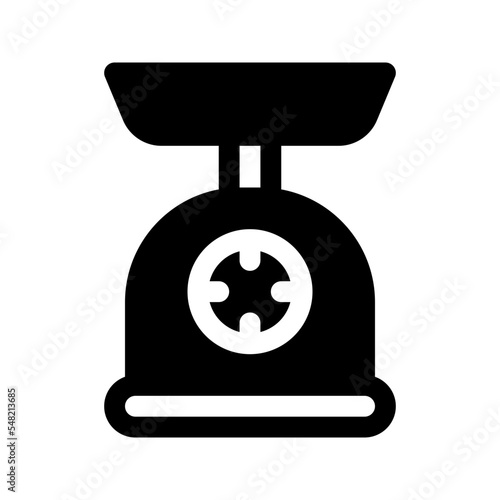 weighing scale glyph icon