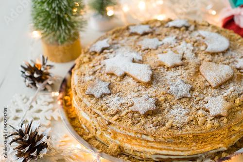 christmas cookies with cinnamon, christmas cake with gingerbread