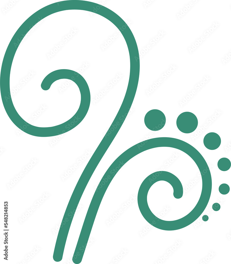 Simple plant vine cartoon doodle decoration Simple plant vine cartoon doodle decoration