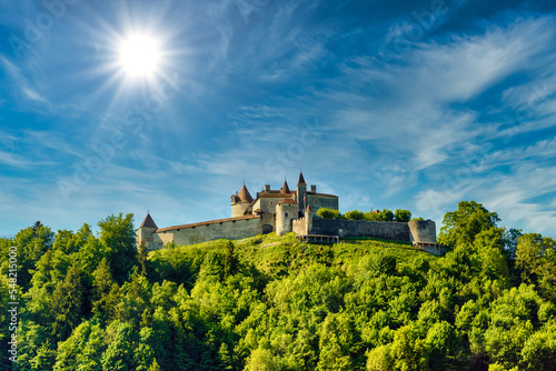 Castle of Gruyeres, Haut-Intyamon, Gruyere, Fribourg, Switzerland