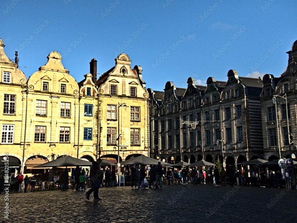 Arras, December 2021: Visit the beautiful city of Arras in France during the festive season	