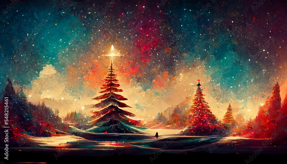 Christmas Wall Mural | Wallsauce UK