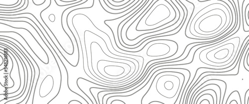 Topographic background and texture. abstraction with place for text. Topo backdrop lines, contour, geographic grid. Modern black and white topographic contours lines of mountains. Topography map art