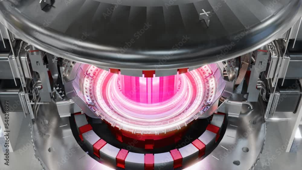 ITER Tokamak nuclear reactor with internal communications and plasma ...