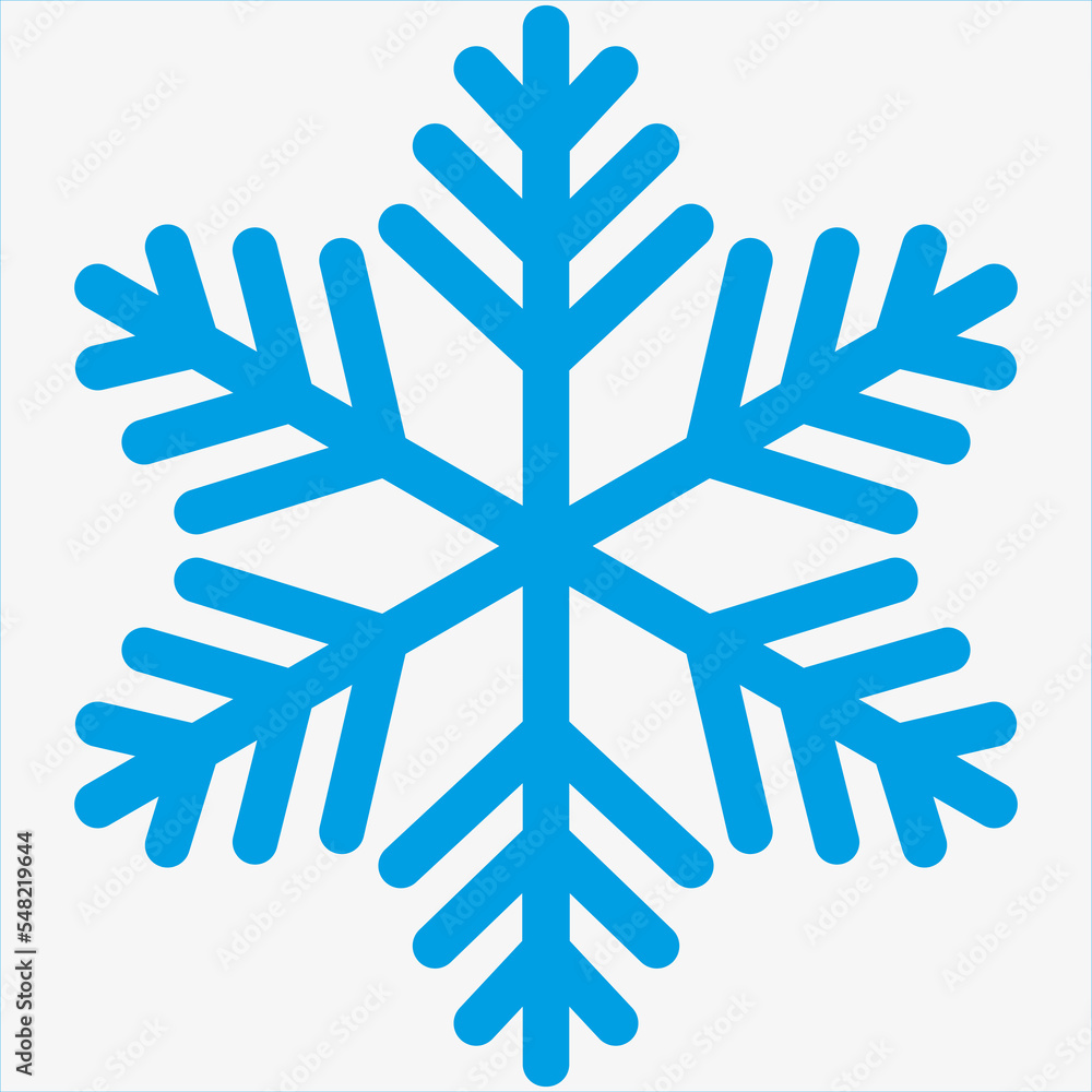 The icon with the image of a blue snowflake. The icon with the image of a blue snowflake.