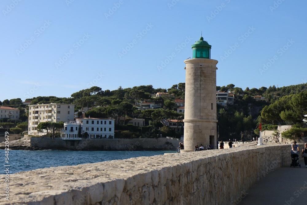 Le phare de Cassis, ville de Cassis, département des Bouches du Rhône, France