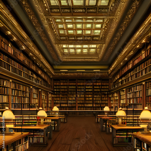 壮大な架空の図書館
