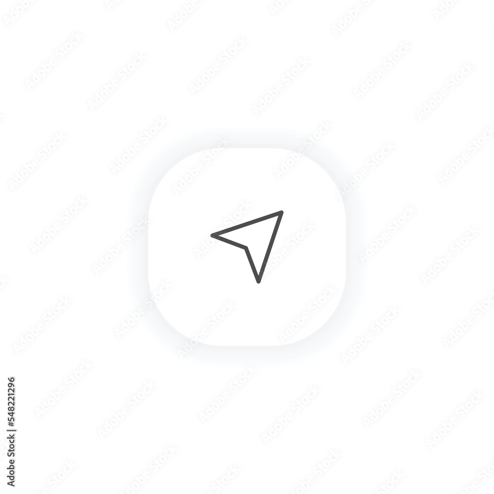 Navigation icon modern vector line design symbol map current location pin Navigation icon modern vector line design symbol map current location pin