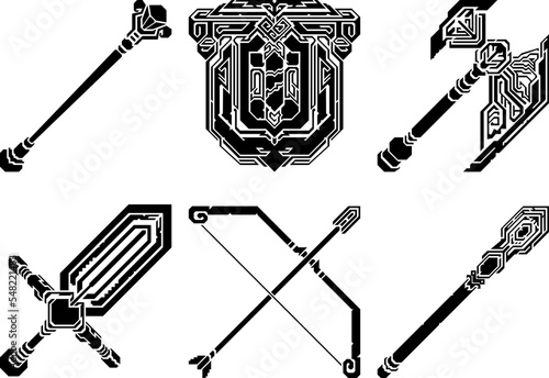 Rpg 6 weapons set
