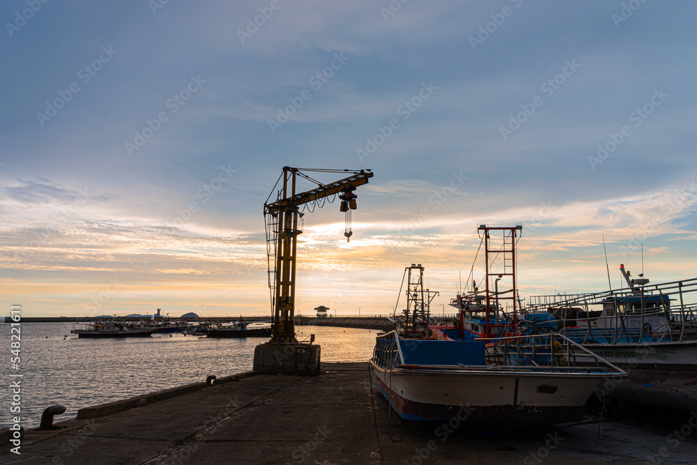 Fototapeta premium 항구의 노을