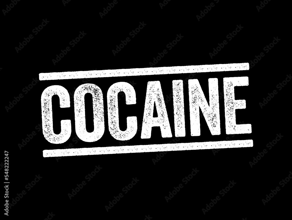 Φωτογραφία Cocaine is a stimulant drug obtained from the leaves of two coca species, text s