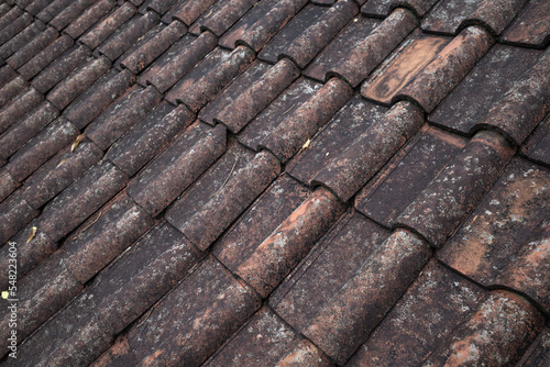 the beauty of the roof tile pattern