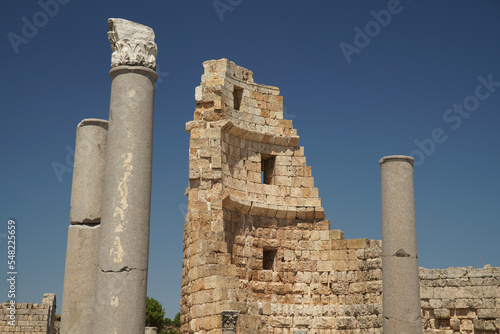Hellenistic gate in Perge Ancient City in Antalya, Turkiye