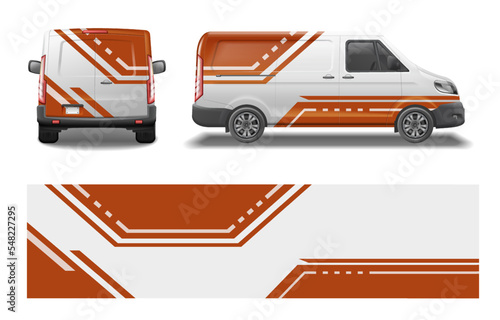 Van Realistic Car Mockup