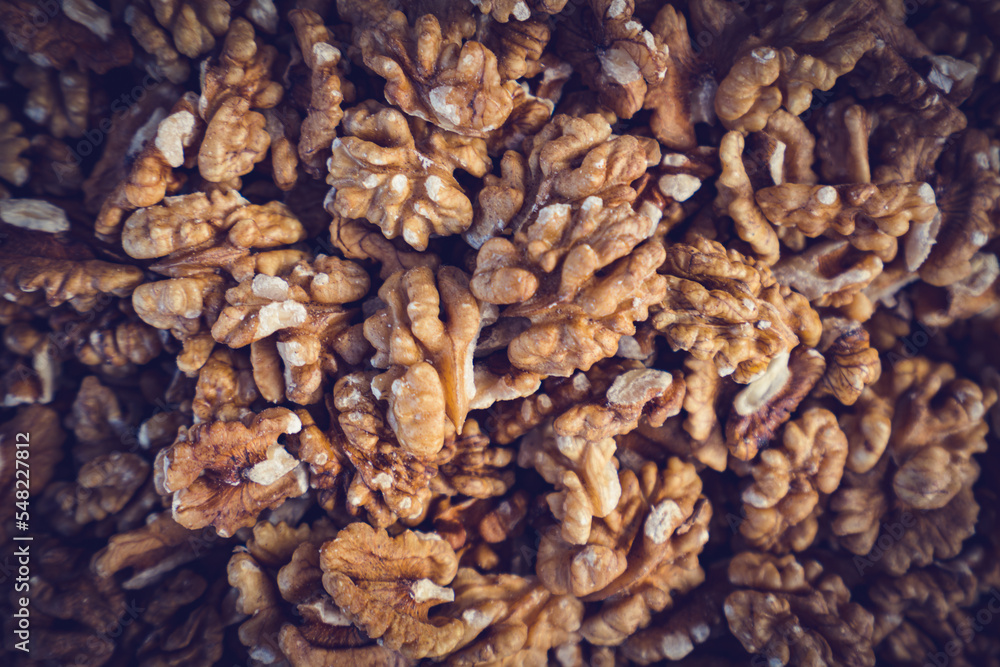 Peeled Walnuts Texture. Walnuts Background Peeled Walnuts Texture. Walnuts Background