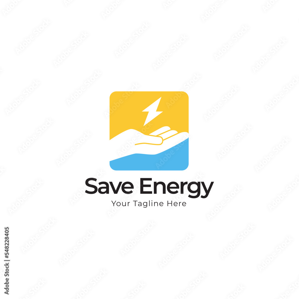 Save energy icon. Lightning bolt between hand icon in black flat glyph, filled style isolated on white background Save energy icon. Lightning bolt between hand icon in black flat glyph, filled style isolated on white background