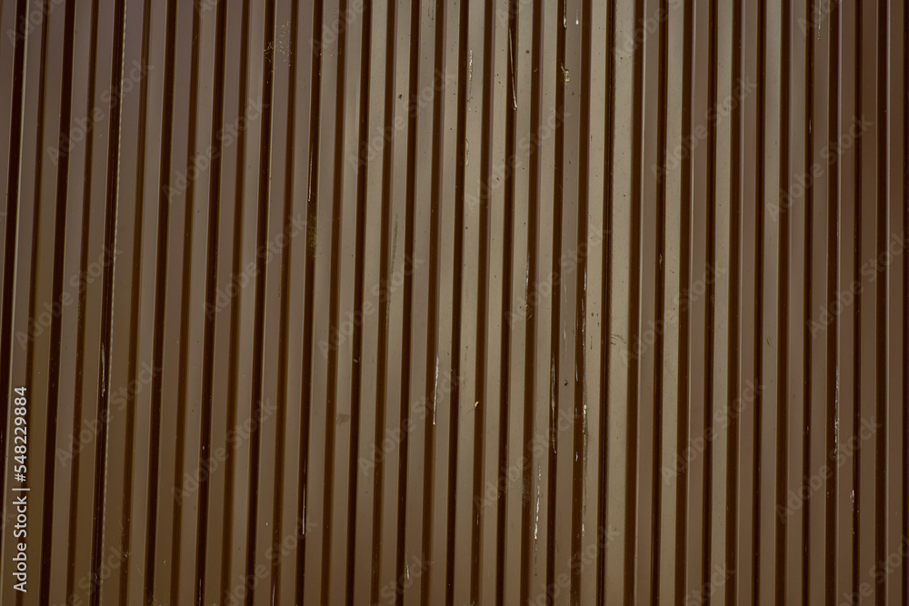 Fototapeta premium Background with corrugated iron in red color