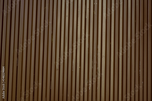 Background with corrugated iron in red color