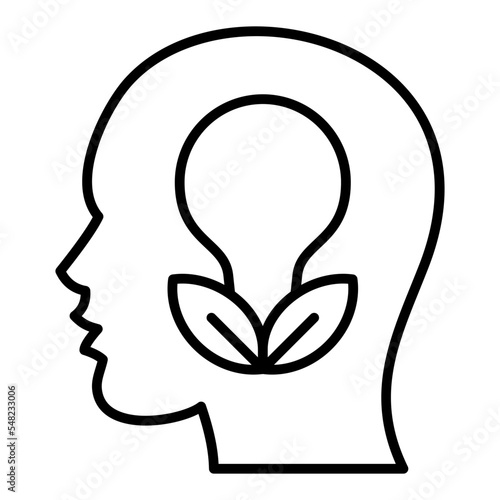 Think Green Line Icon