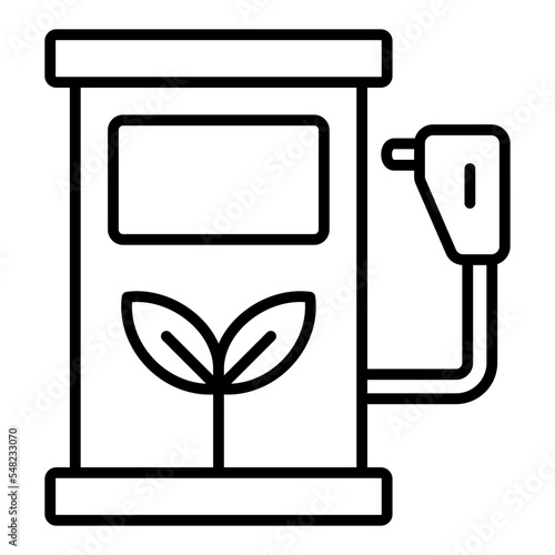 Eco Fuel Line Icon