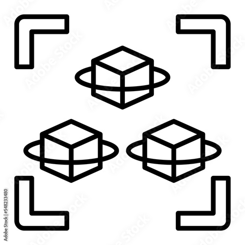 Cubes Line Icon