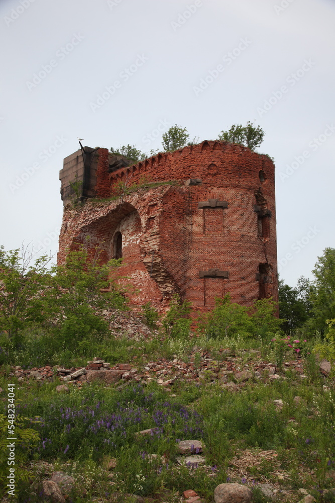 Fort, fortification in the Baltic sea close to Sain Petersburg Russia