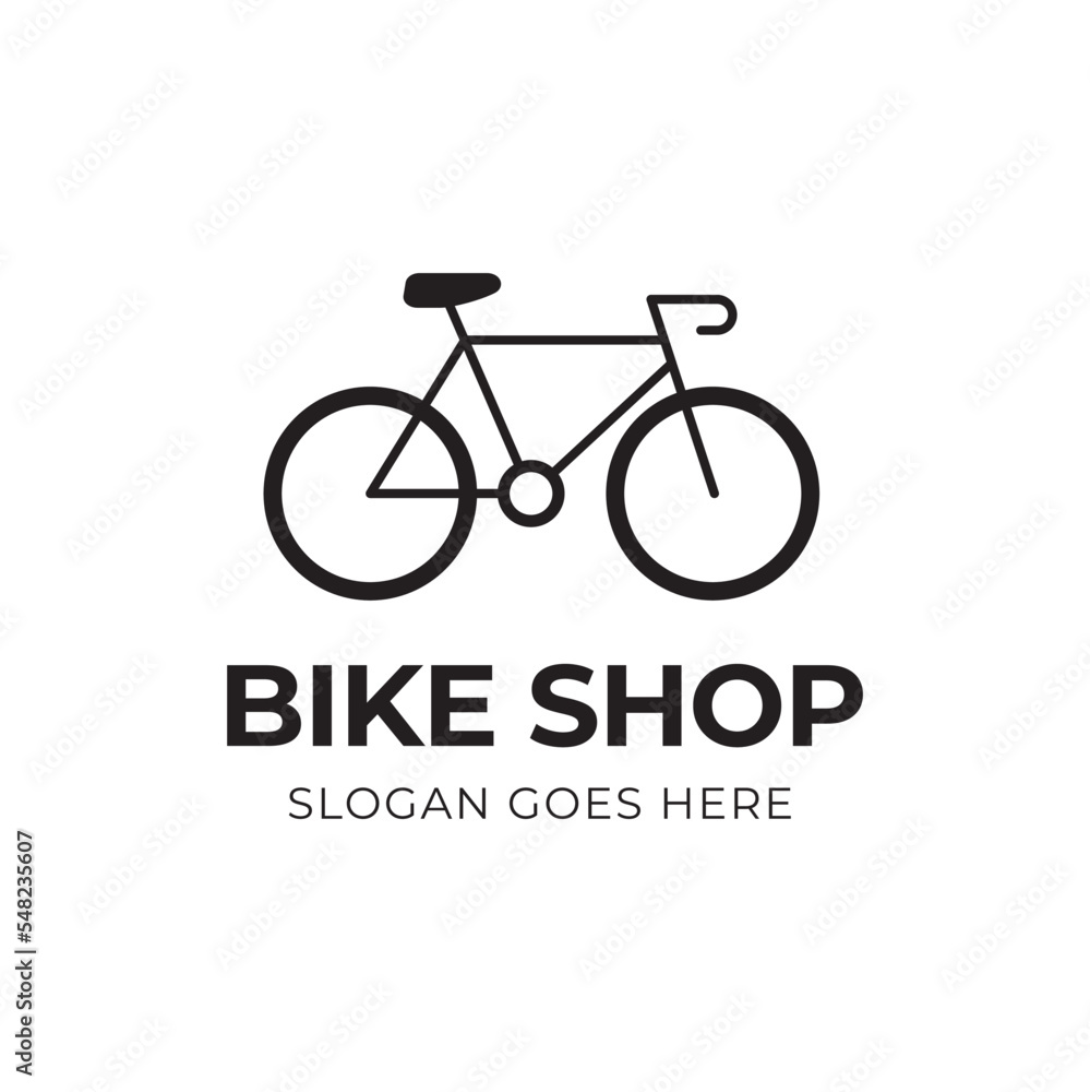 Bicycle logo concept icon vector. Simple design modern vector. Bicycle logo concept icon vector. Simple design modern vector.