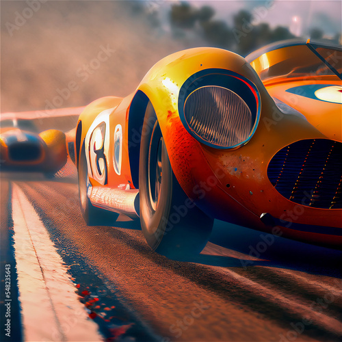 Race car cartoon