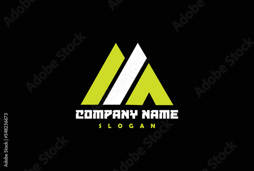 Letter M, A, MA OR AM logo. monogram crown vector logo in a modern line style.