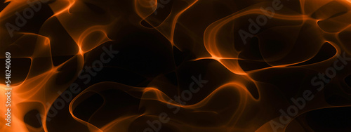 3D Rendering. Abstract sci-fi Flasmes background