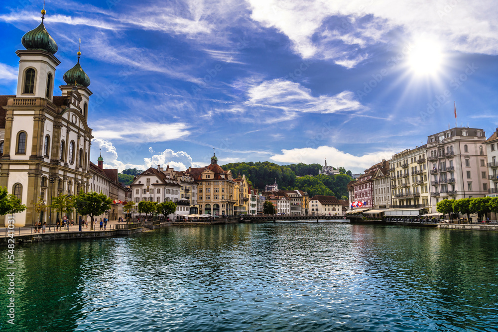 Jesuit Church, Jesuitenkirche in Lucerne, Luzern, Switzerland Jesuit Church, Jesuitenkirche in Lucerne, Luzern, Switzerland