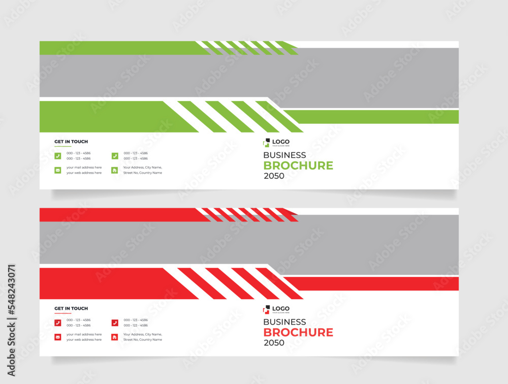 Landscape Corporate or magazine cover brochure design template with creative shapes for business flyer, poster, leaflet Landscape Corporate or magazine cover brochure design template with creative shapes for business flyer, poster, leaflet