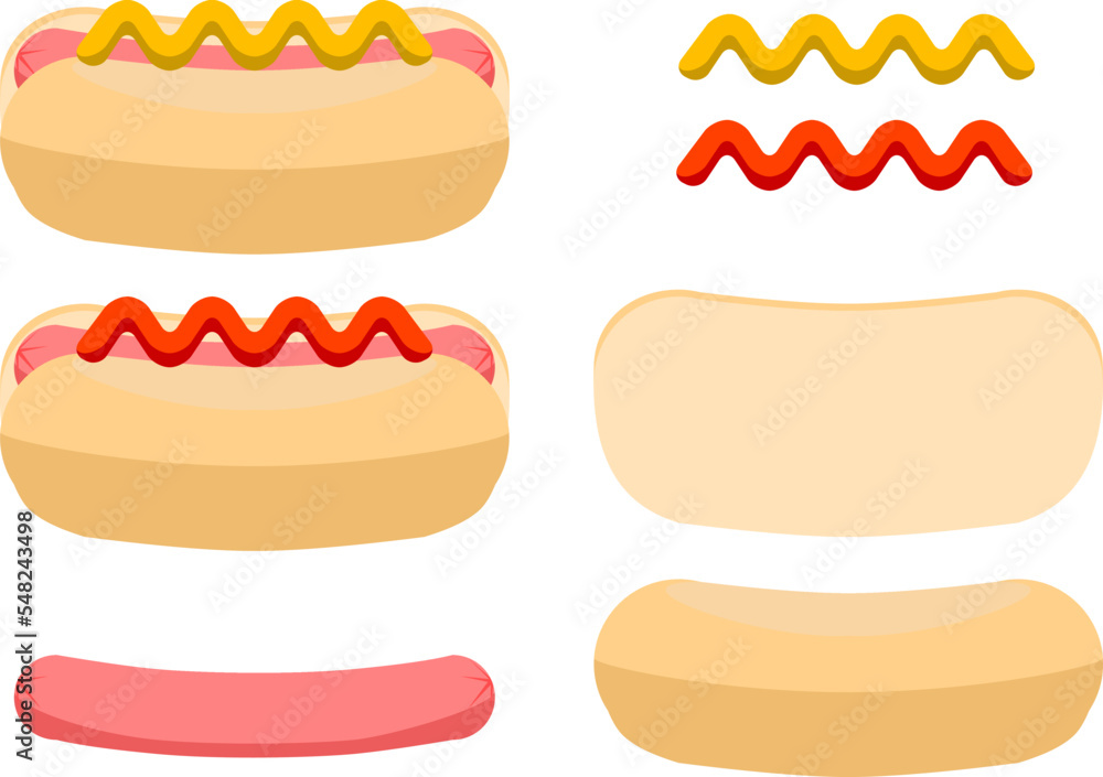 buld your hot dog set buld your hot dog set