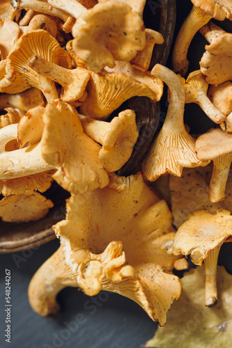 mushrooms on a table
