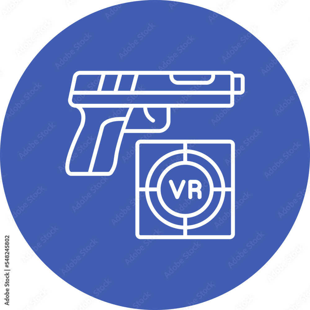 Shooting Game Multicolor Circle Line Inverted Icon Shooting Game Multicolor Circle Line Inverted Icon