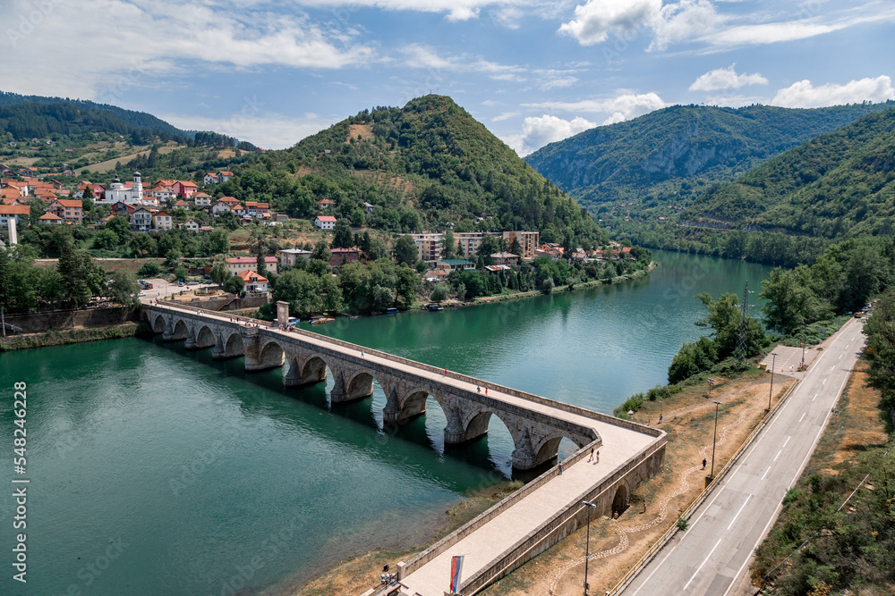 Views of Drina river, Bosnia And Herzegovina Views of Drina river, Bosnia And Herzegovina