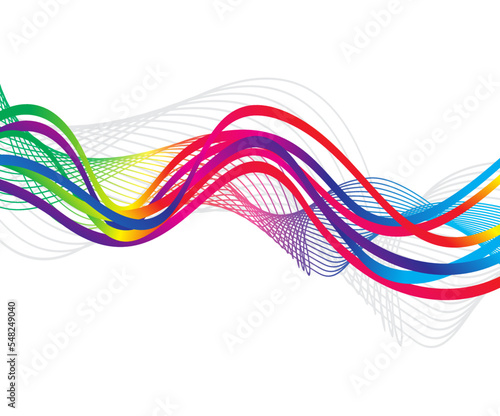 abstract artistic creative colorful wave background