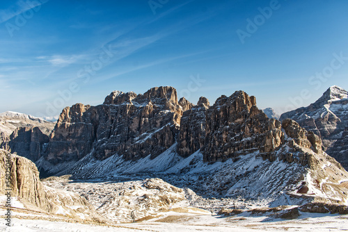 snow covered mountains