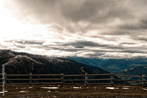 fence on mountain