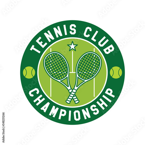 Modern Tennis Club, Sport Logo vector
