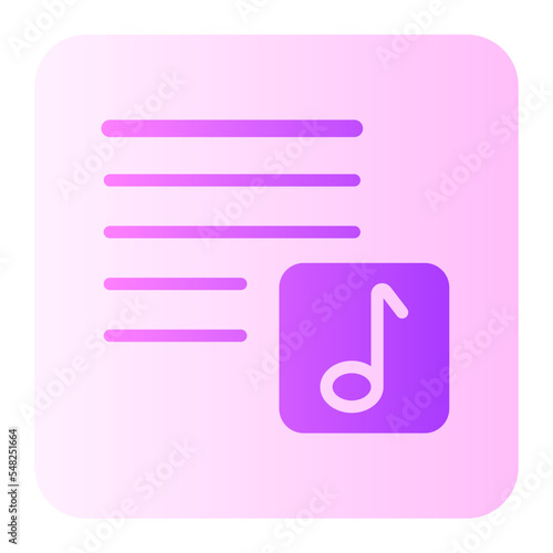 playlist gradient icon