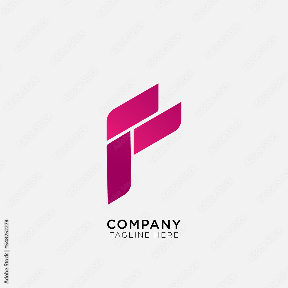 abstract logo combination of rectangle and gradient color abstract logo combination of rectangle and gradient color