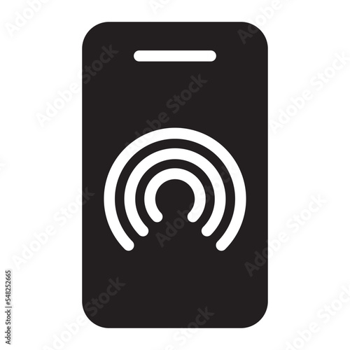 Broadcast glyph icon