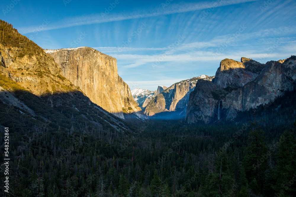 Winter landscape in Yosemite National Park, Unites States Of America