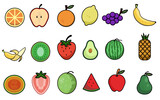 Fruit vector icons