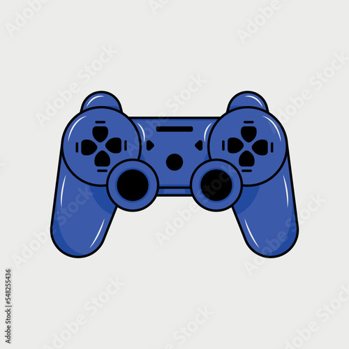 Video game controller, vector illustration.