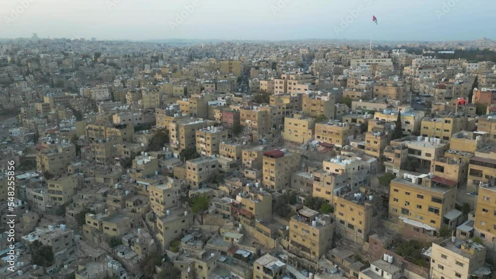 Aerial shot of Amman city, capital of Jordan Aerial shot of Amman city, capital of Jordan