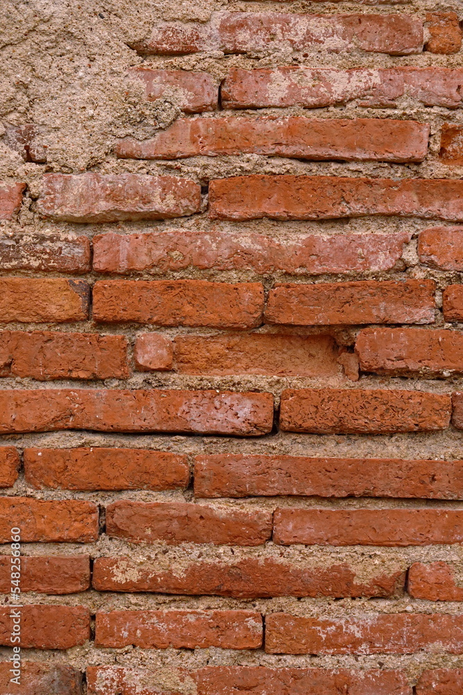Old Bricks wall Ayutthaya background Old Bricks wall Ayutthaya background
