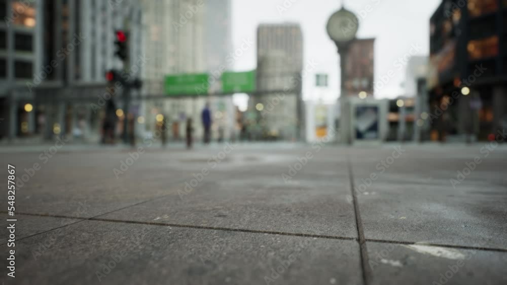Stunning hyper lapse of downtown area Stunning hyper lapse of downtown area