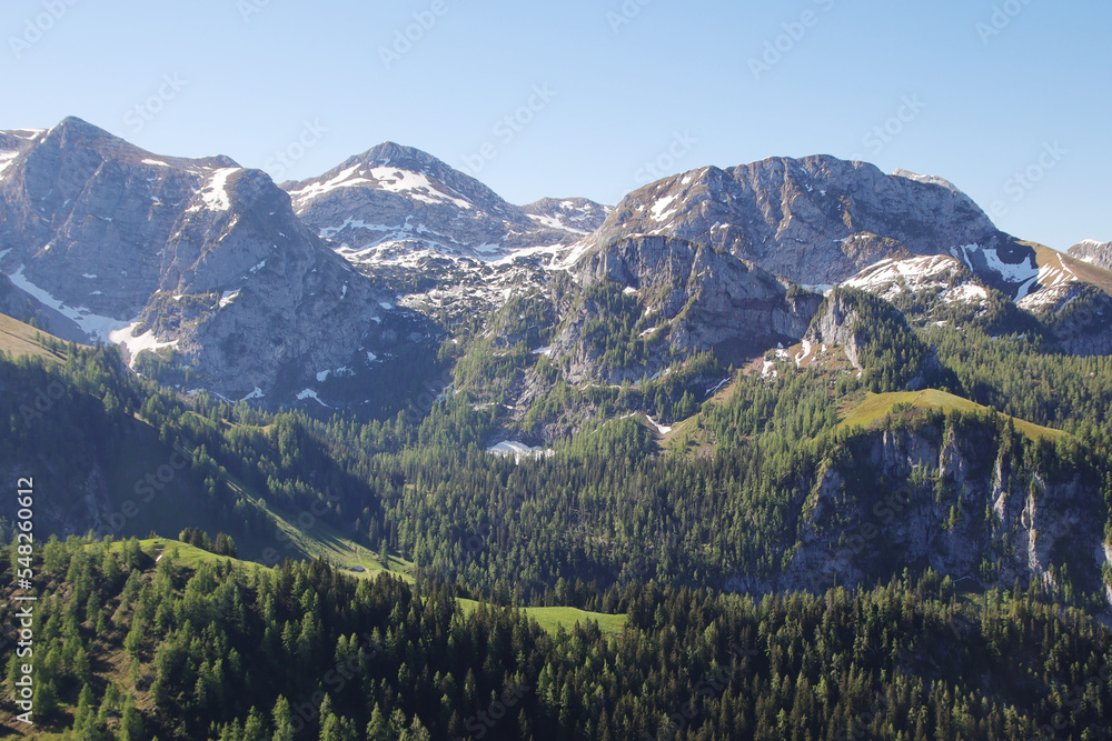 View from Jenner mountain, near Koenigsee, Germany